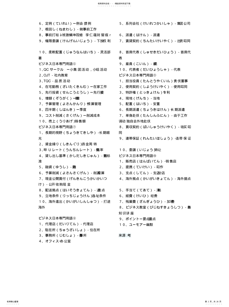 2022年商务日语用语收集 .pdf_第2页