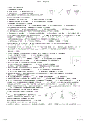 2022年初中物理力与运动练习题 .pdf