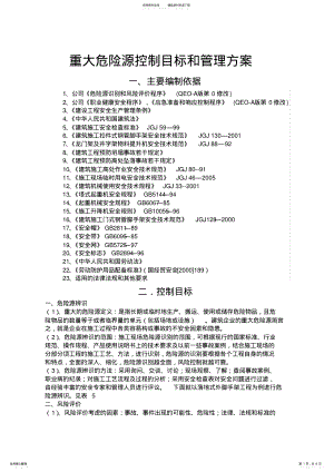 2022年重大危险源控制目标和管理方案 2.pdf