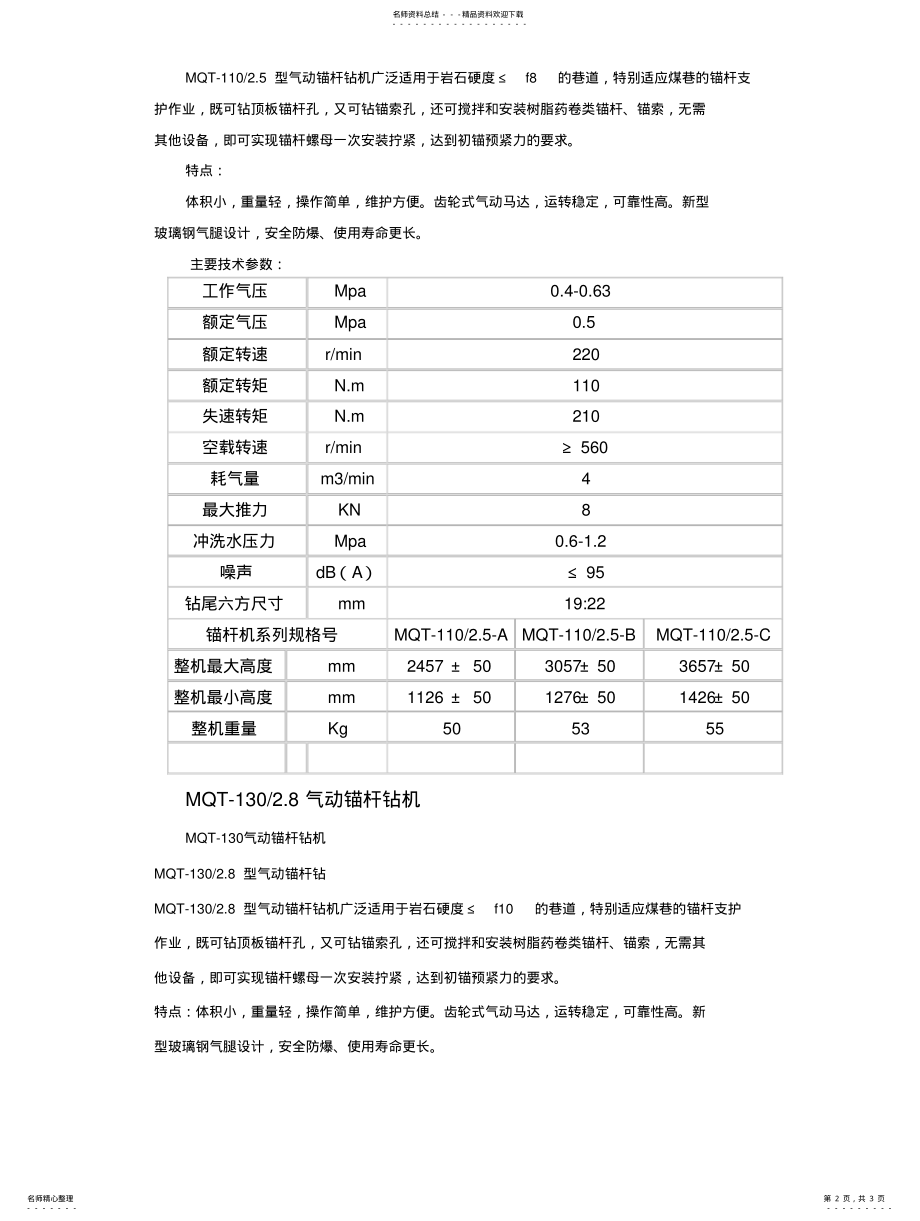 2022年锚杆钻机型 .pdf_第2页