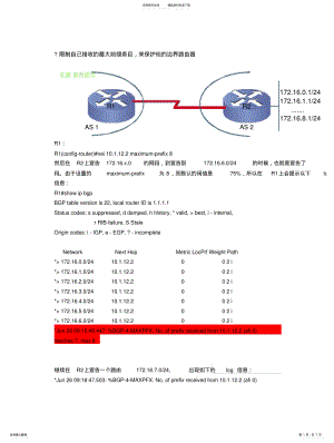 2022年限制自己接收的最大前缀条目 .pdf