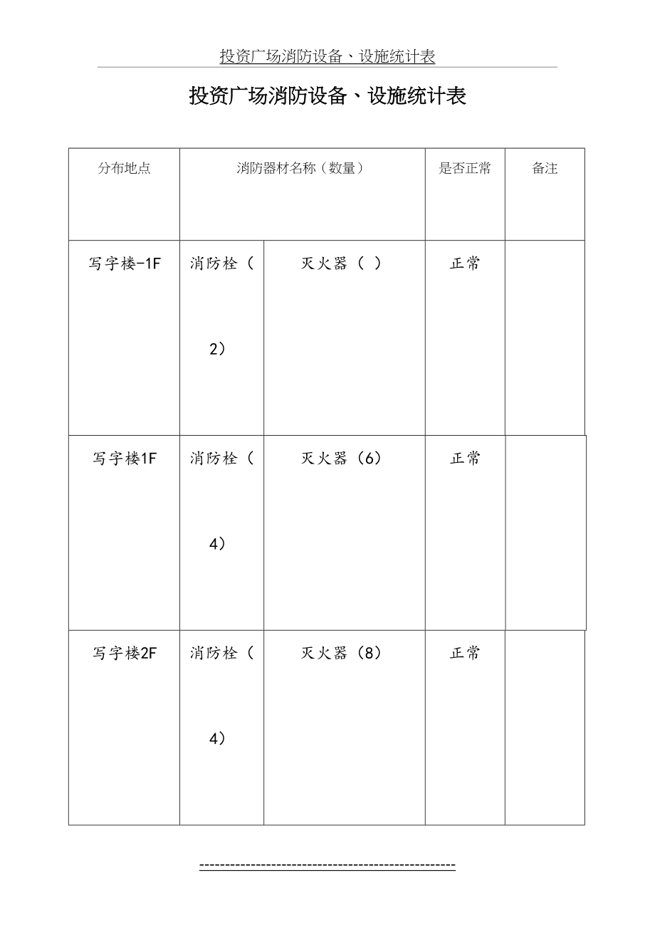 消防设备、设施统计表.doc_第2页