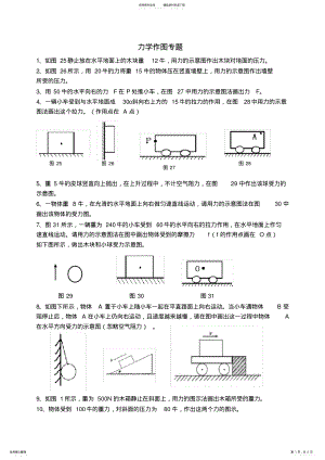 2022年初中物理力学作图题 .pdf