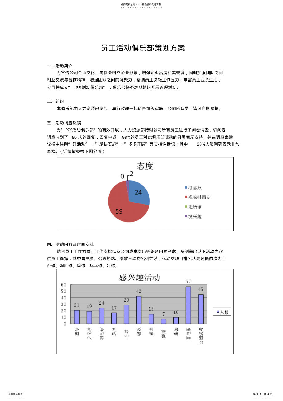 2022年员工活动俱乐部策划方案 .pdf_第1页