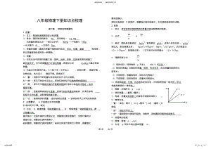 2022年八年级物理下册知识点梳理,推荐文档 .pdf