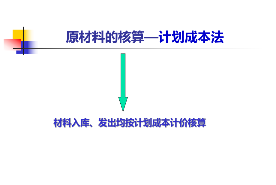 原材料的核算：计划成本法ppt课件.ppt_第1页