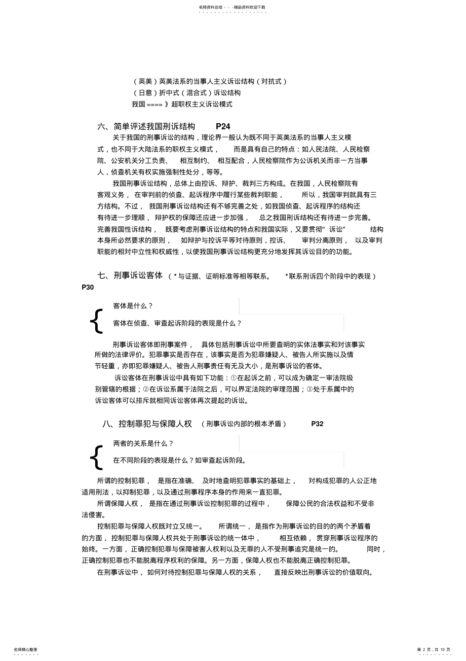 2022年刑事诉讼法复习 .pdf_第2页