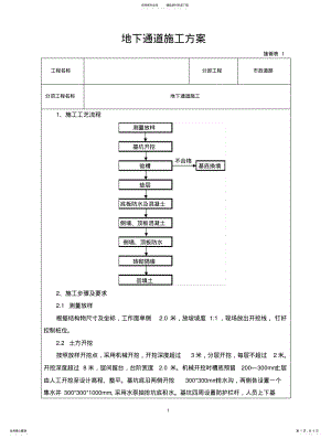 2022年地下通道施工方案 .pdf