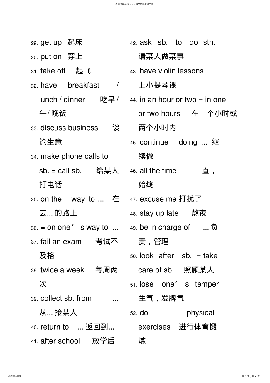 2022年初一英语短语汇总 .pdf_第2页