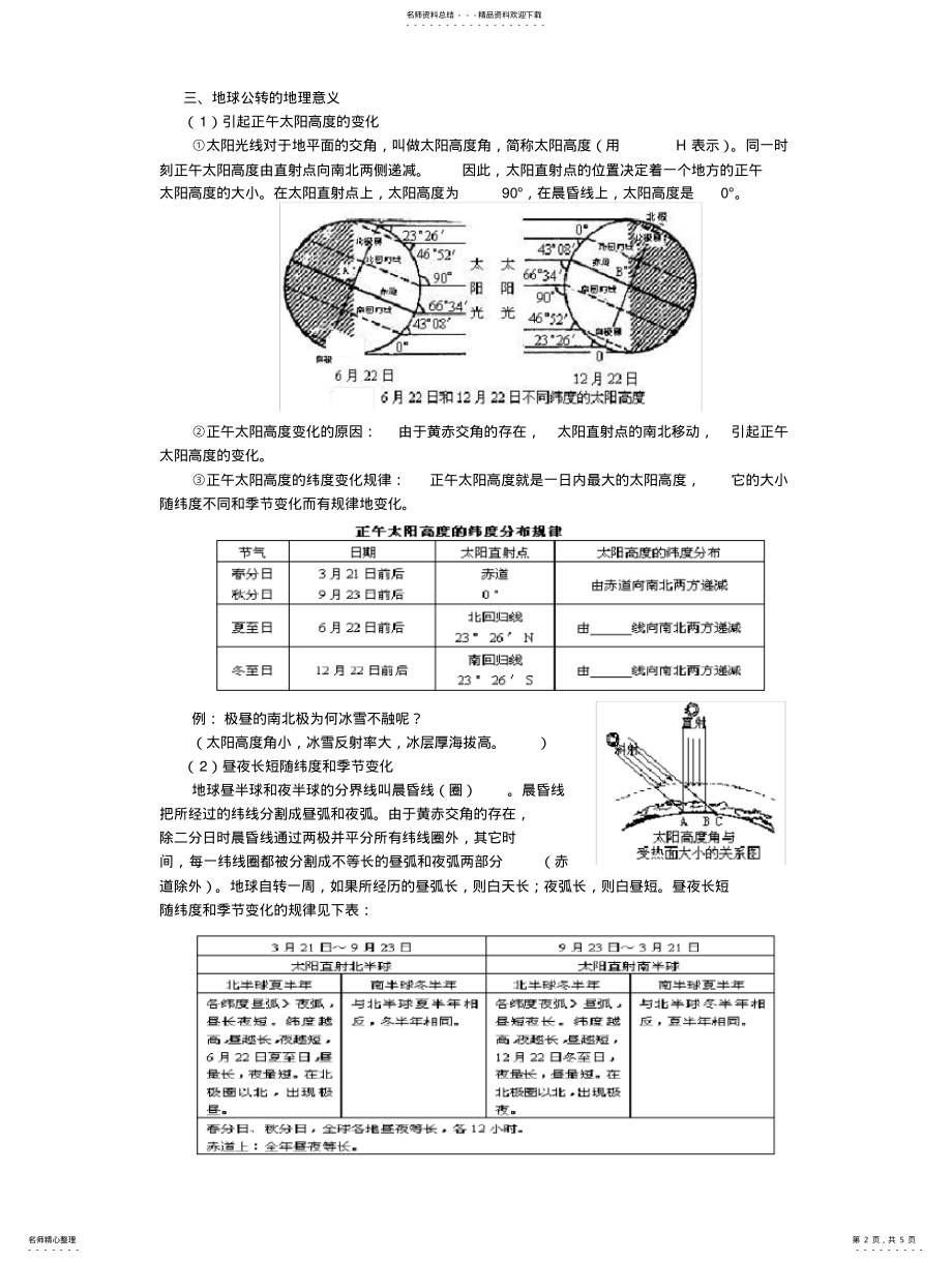 2022年地球公转的地理意义 .pdf_第2页