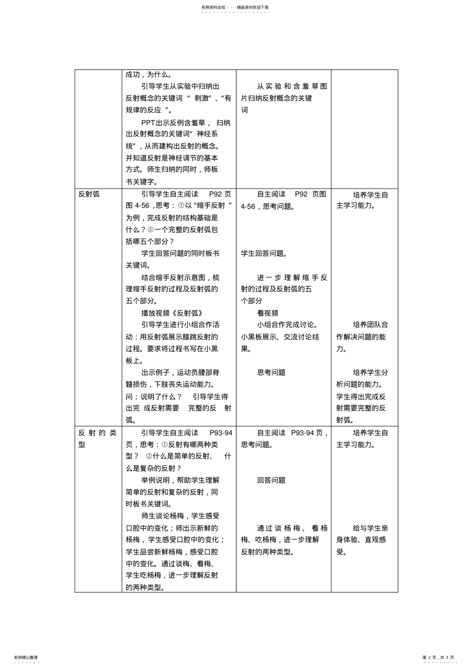 2022年初中生物优秀教学设计教案 .pdf_第2页