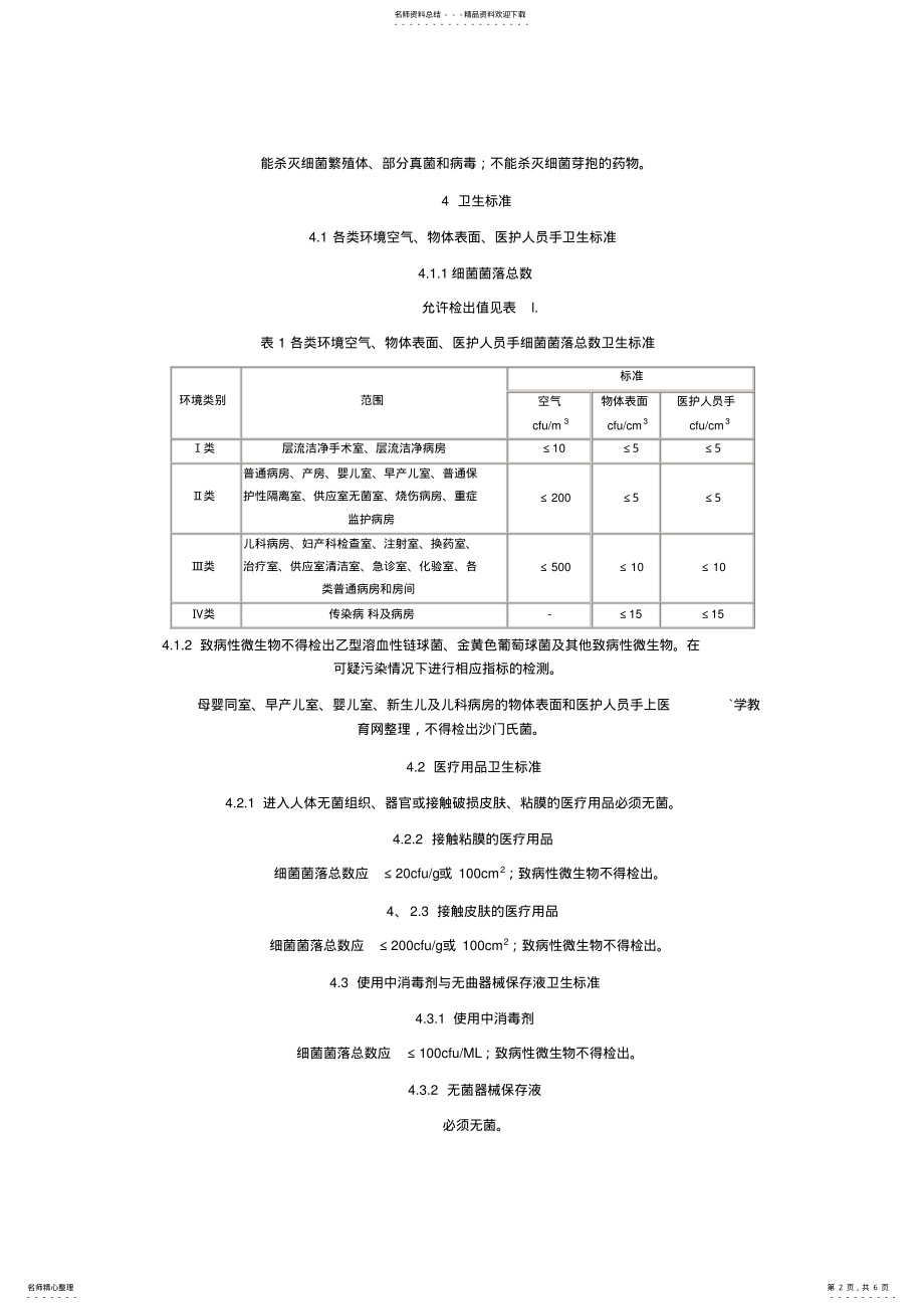 2022年医院消毒卫生标准GB- .pdf_第2页