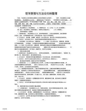 2022年哲学原理与方法论归纳整理 .pdf