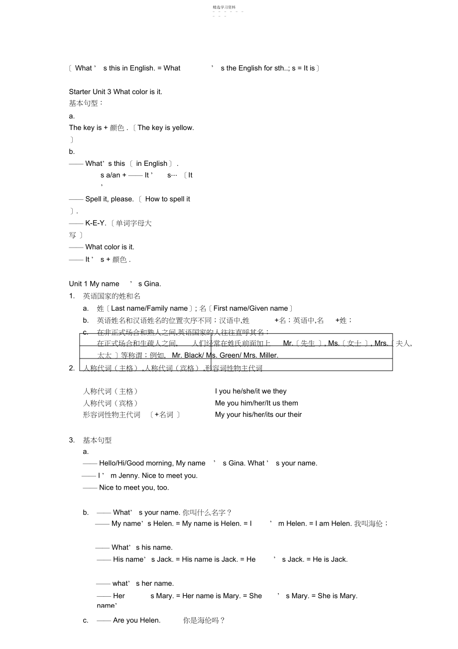 2022年初一上册英语知识点大全.docx_第2页