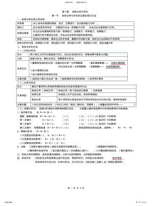 2022年陈华亭基础班,中级财务管理核心考点财务分析与评价 .pdf