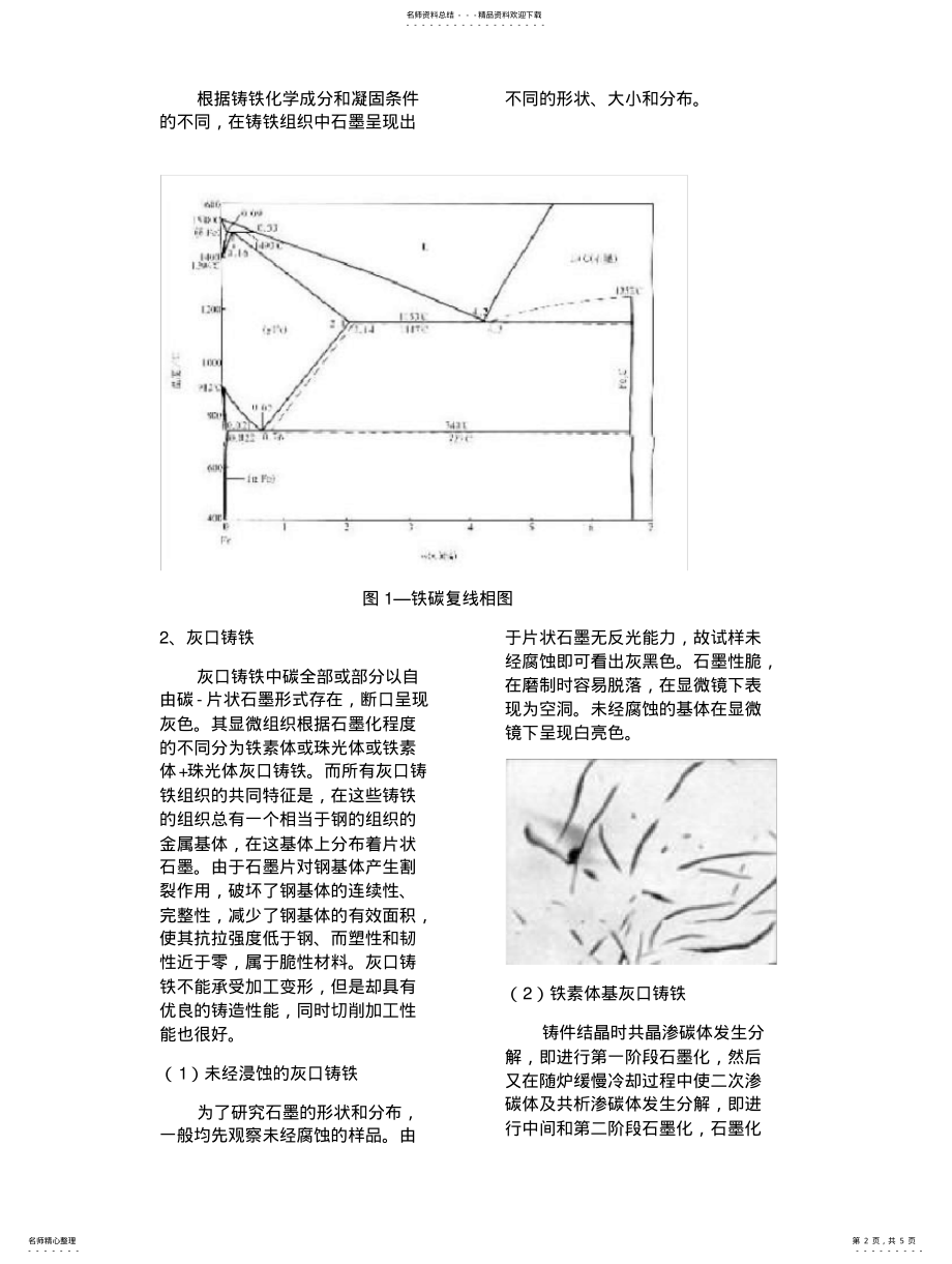 2022年铁碳合金的显微组织及分析二 .pdf_第2页