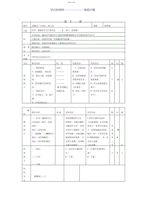 2022年四年级第二学期体育教案.docx