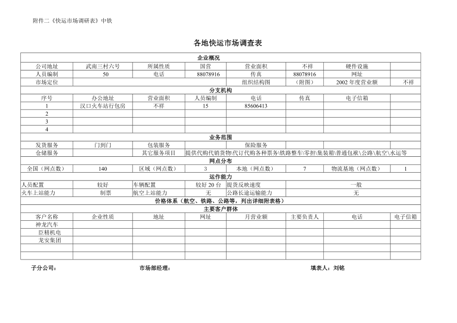 物流企业速递快运快递运输管理操作运营流程 调研－中铁(武汉).doc_第1页