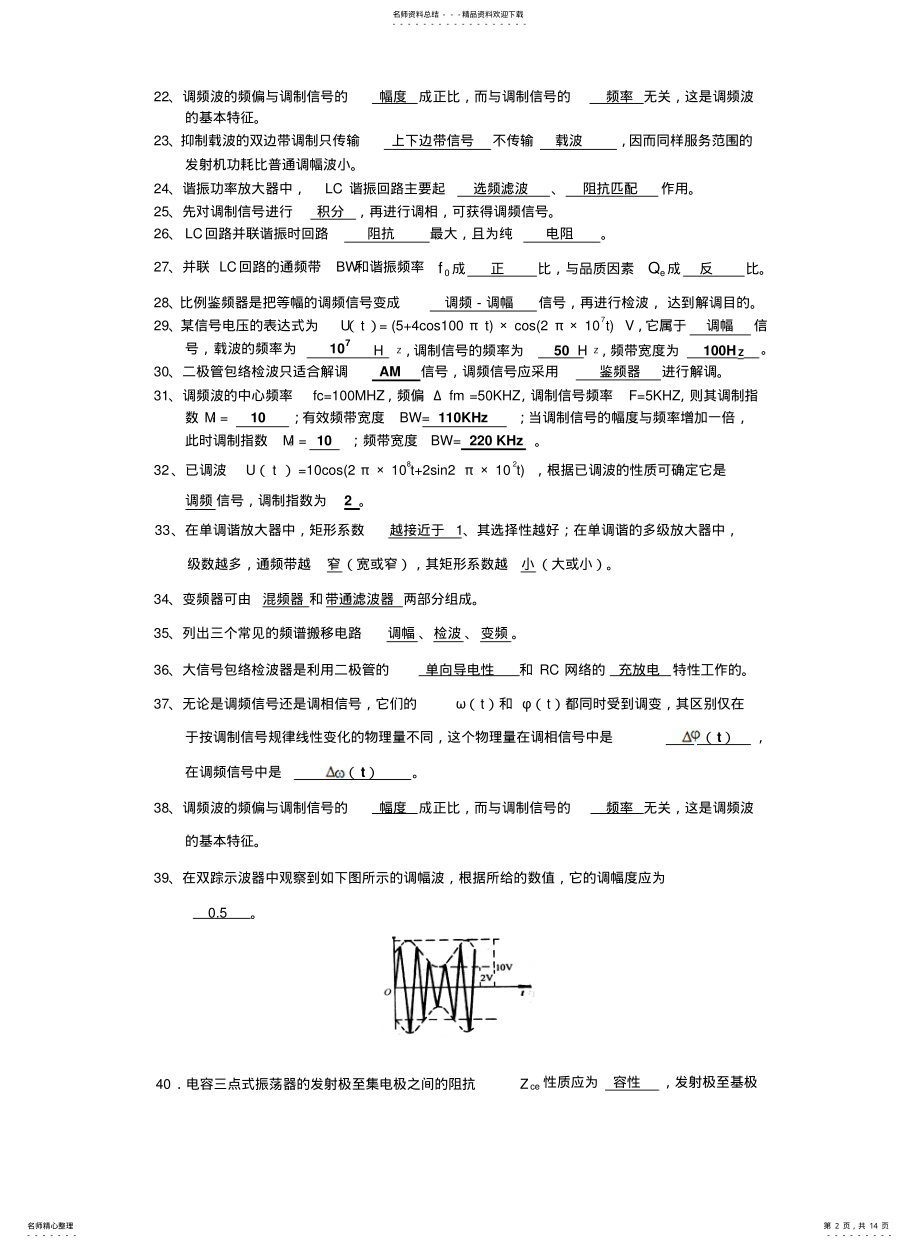 2022年通信电子线路复习题及答案 .pdf_第2页