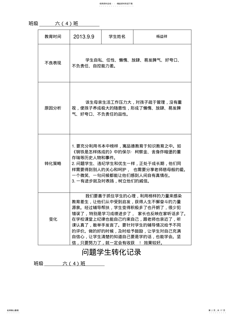 2022年问题学生转化记录 .pdf_第2页