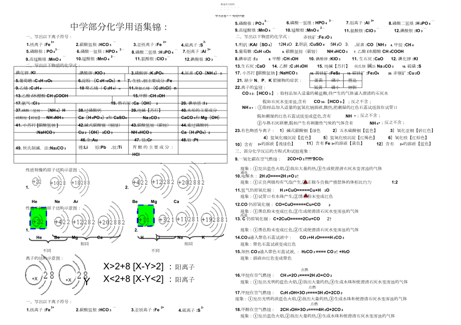 2022年化学基础知识集锦.docx_第1页