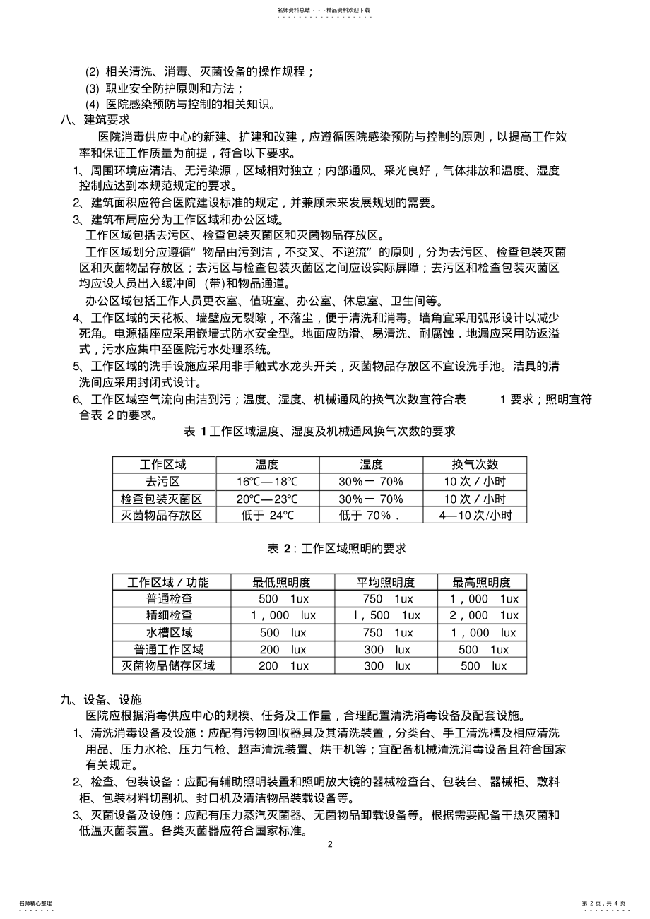 2022年医院消毒供应中心管理规范 .pdf_第2页