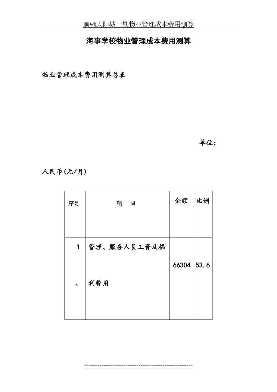 海事学校物业管理成本费用测算.doc_第2页