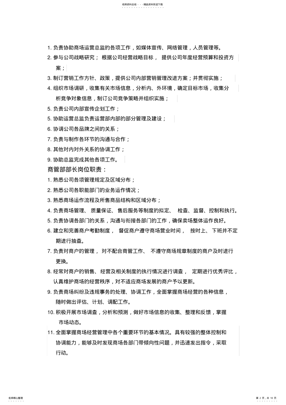 2022年运营管理部门职责 .pdf_第2页