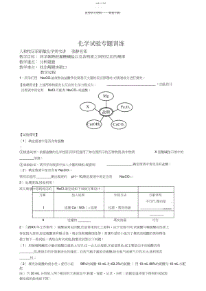 2022年初三化学实验实验专题.docx