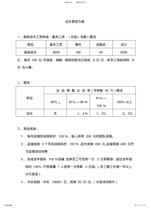 2022年门店店长导购薪资方案 .pdf