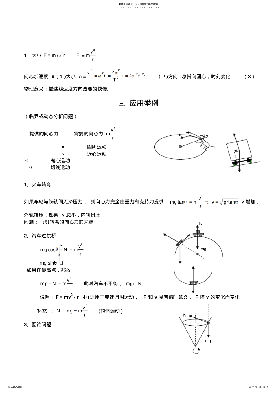 2022年圆周运动知识点及例题 .pdf_第2页