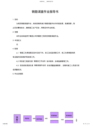 2022年钢筋调直作业指导书 .pdf