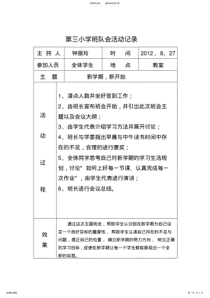 2022年四年级班队会活动记录 2.pdf