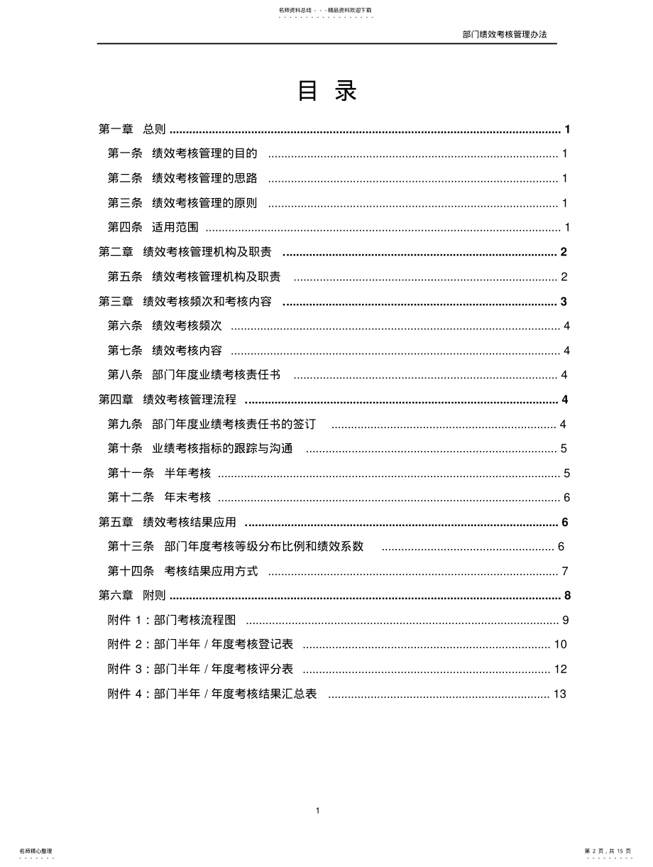 2022年部门绩效考核管理制度 .pdf_第2页