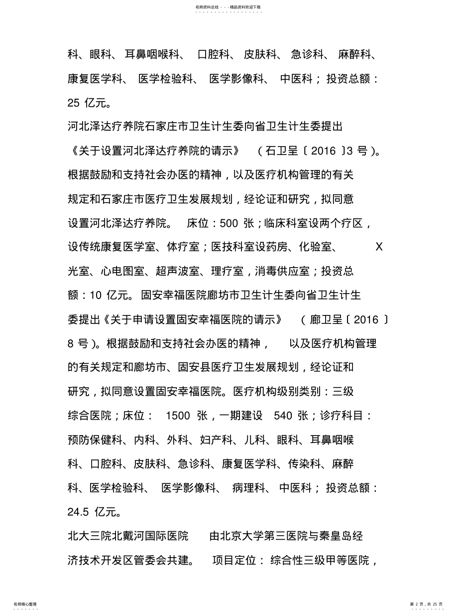 2022年各省新建医院汇总 .pdf_第2页