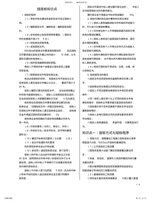 2022年造价师案例考试招投标知识点 .pdf