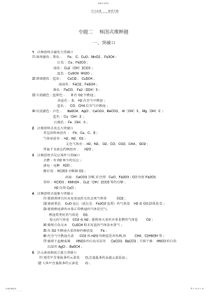 2022年初中化学物质推断题突破.docx