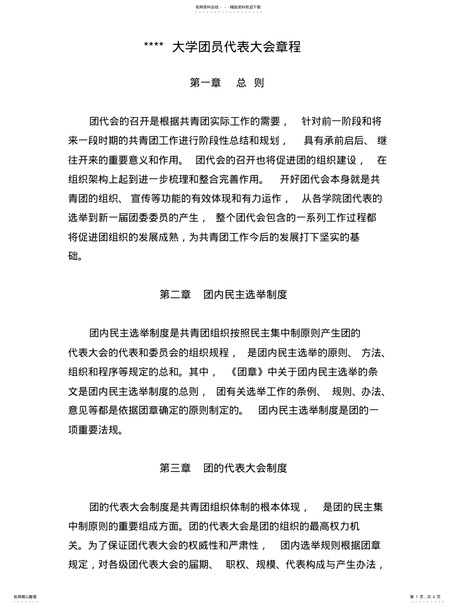 2022年团员代表大会章程 .pdf_第1页