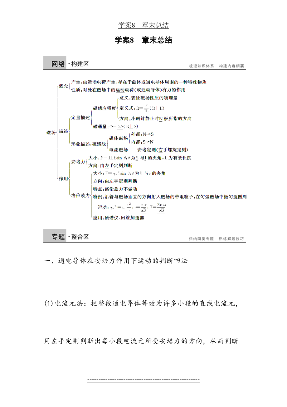 物理选修3-1第三章--学案8章末总结(人教版选修3-1).doc_第2页