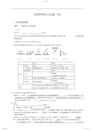 2022年压力压强培优.docx