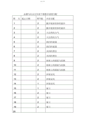 2022年辽师大版五年级下册品社.docx