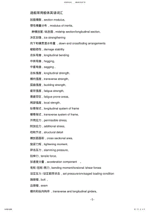 2022年造船常用英语词汇 .pdf