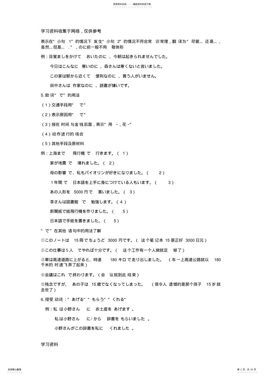 2022年初级语法总结 .pdf_第2页