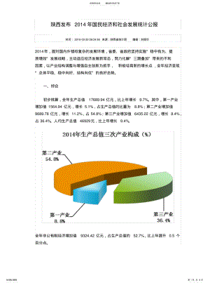 2022年陕西国民经济和社会发展统计公报 .pdf