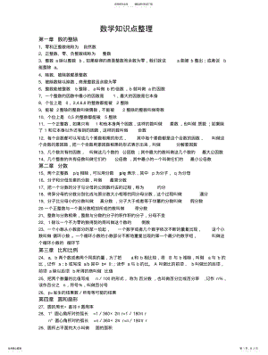 2022年初中数学知识点整理 .pdf