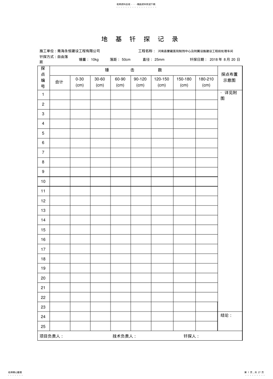 2022年地基钎探记录 .pdf_第1页