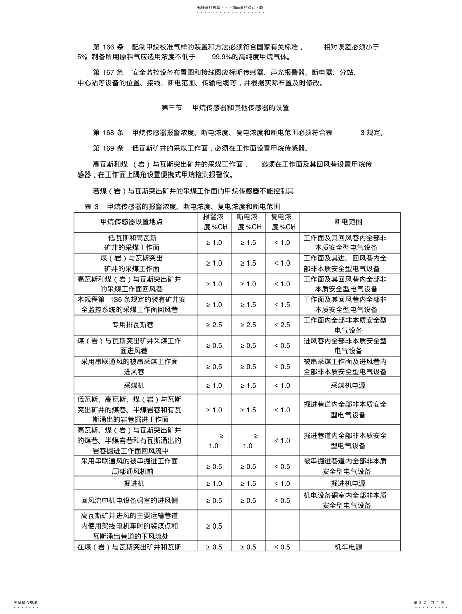 2022年附录：《煤矿安全规程》通风安全监控 .pdf_第2页