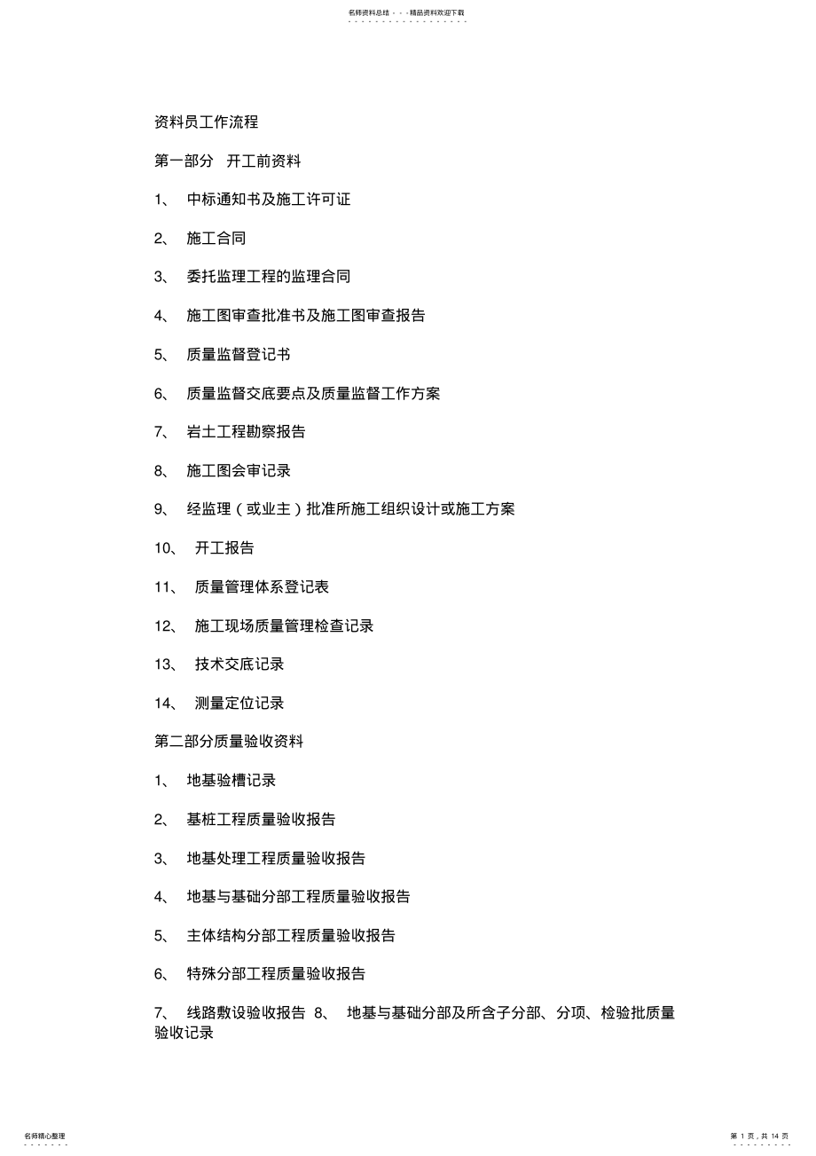 2022年资料员学习资料全套 .pdf_第1页