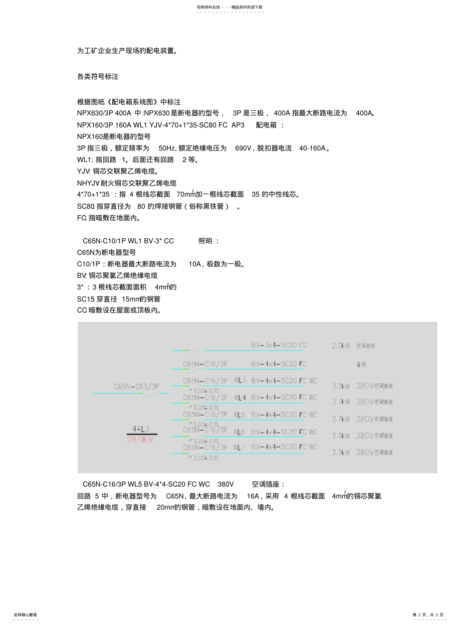 2022年配电箱系统图解析 .pdf_第2页