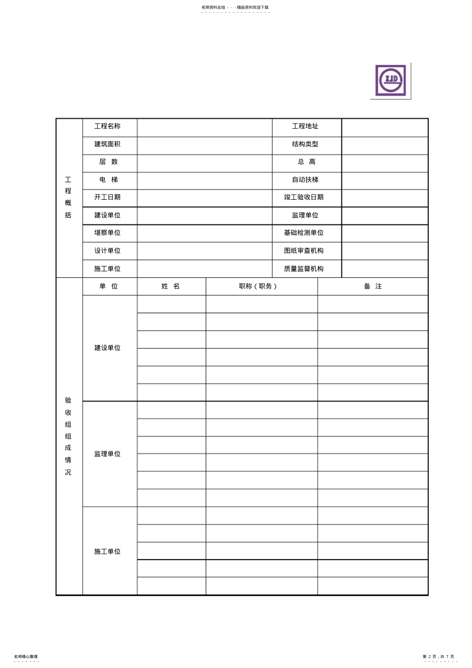 2022年四川省房屋建筑工程和市政基础设施工程竣工验收报告JS-文件 .pdf_第2页